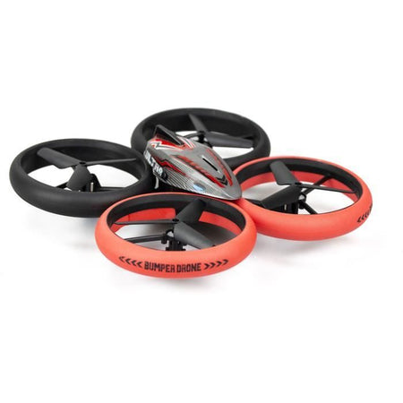 Drone telecomandato - FLYBOTIC - Letto drone paraurti - 17 cm - rosso e nero - 8 anni