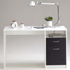 Scrivania JACKSON - Decoro bianco P/nero - L123 x A76,5 x P50 cm - Made in Germany