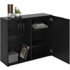 Piccolo mobile portaoggetti - Decoro nero - L99,1 x H81,3 x P31,5 cm - Made in Germany