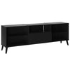 Mobile basso per TV/Hifi - Decorazione nera - L153,5 x A52 x P31,5 cm - Made in Germany