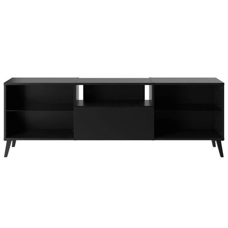 Mobile basso per TV/Hifi - Decorazione nera - L153,5 x A52 x P31,5 cm - Made in Germany