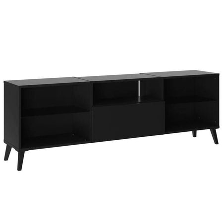 Mobile basso per TV/Hifi - Decorazione nera - L153,5 x A52 x P31,5 cm - Made in Germany