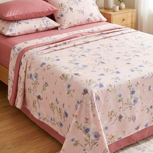 Completo Lenzuola Casa Giulia Arya Matrimoniale Cotone Teknotime