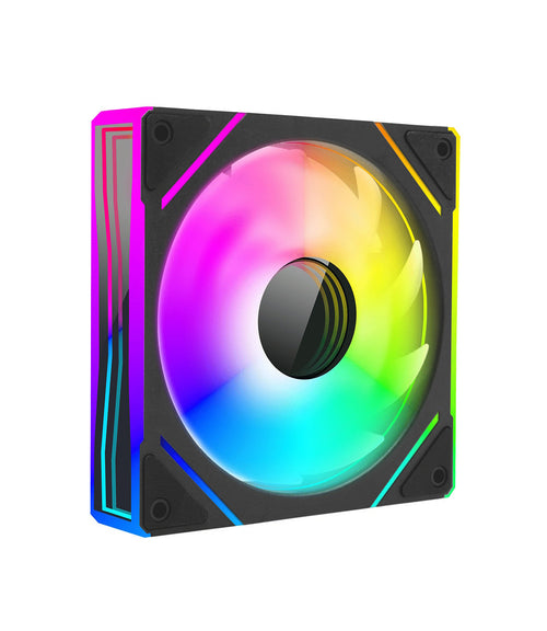 NUWO VENTOLA SORA 120MM, 1FAN, 1800RPM 3X HALO MIRROR ANTIVIBRATION