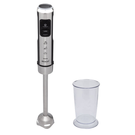 SOGO BAT-SS-14475 Frullatore ad immersione 1500W velocità variabile 23 click 4 lame in acciaio inossidabile