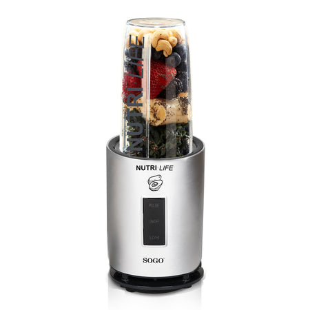 SOGO Frullatore nutri-life con 2 contenitori portatili 1200w 1L/0.4L lame in titanio