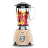 SOGO Frullatore con caraffa in vetro retrò - 6 lame - 1,5l - 500w - beige