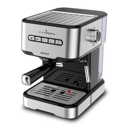 SOGO Macchina per caffè combo 1,5L espresso o cappuccino 850W 20 bar