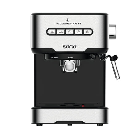 SOGO Macchina per caffè combo 1,5L espresso o cappuccino 850W 20 bar
