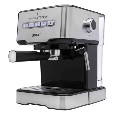 SOGO Macchina per caffè combo 1,5L espresso o cappuccino 850W 20 bar