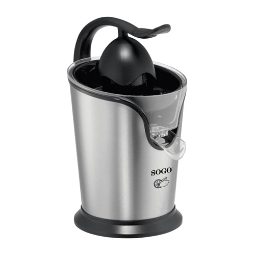SOGO Estrattore di succo con manico a pressione  spremiagrumi 100W / 2coni / acciaio inox