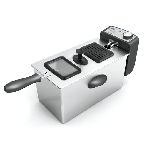 SOGO Friggitrice 3L / 2000W /  acciaio inox  semi - professionale