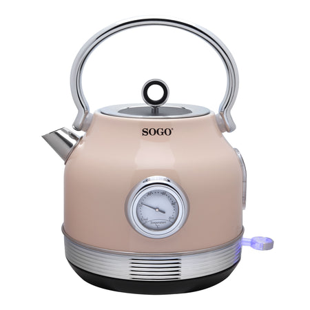 SOGO Bollitore 2200 W / 1.8L / autospegnimento retrò  beige