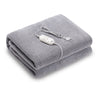 SOGO Coperta elettrica xl in lana di corallo e poliestere - 150 x 80 cm - 60w - grigio