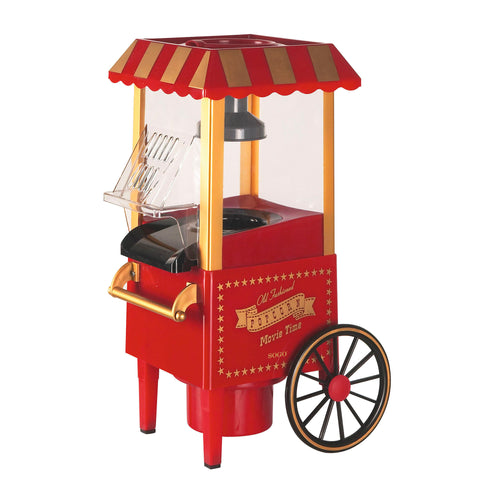 SOGO Macchina per popcorn  / 1200W / senza olio / popcorn pronti in 3 minuti