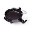 SOGO Pentola / padella elettrica 1500W 32cm per pizza e paella con coperchio
