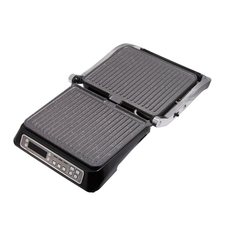 SOGO Tostapane griglia digitale / 2200 W / 4 fette sandwich / piastra grill / timer 30 / LCD / 180° / 31*24,5