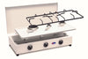CFParker Fornello a Gas 3 Fuochi Gpl / Metano con Piano Estraibile mod. FO300CBGP