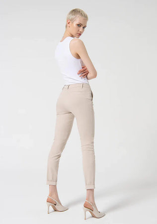 Fracomina Pantalone donna Pantalone chino regular in gabardina