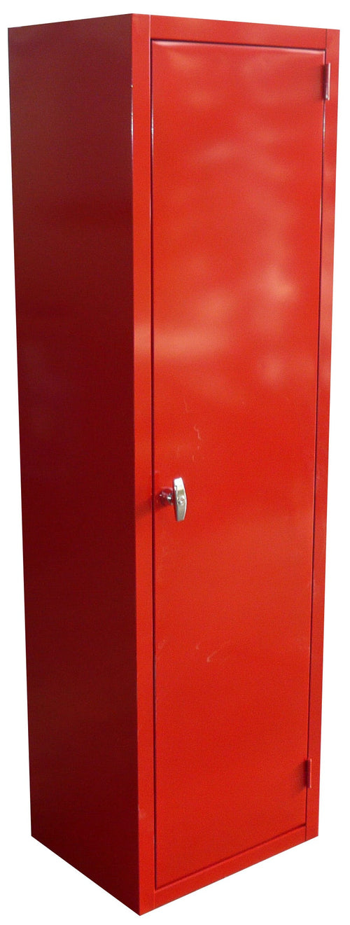 Armadio con anta a battente per DPI colore rosso monoblocco cm. 50x40x174h