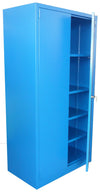 Armadio verniciato per officine in lamiera sp. 10/10 fornito montato con cassetti e ripiani interni cm. 100x50x200h