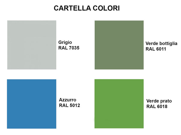 Armadio verniciato per officine in lamiera sp. 10/10 fornito montato con cassetti e ripiani interni cm. 100x50x200h