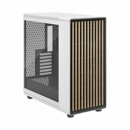 Case per PC - FRACTAL DESIGN - North XL Chalk White TG Trasparente - FD-C-NOR1X-04 - E-ATX - Design elegante in legno e lega