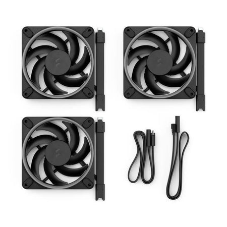 Ventola per PC - FRACTAL DESIGN - Momentum 12 RGB - 3 confezioni - FDB - Anello luminoso ARGB Gen 2 - Controllo PWM