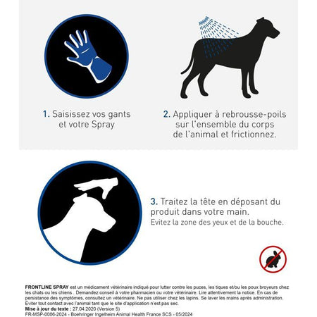 FRONTLINE Spray - Antipulci e antizecche per cani e gatti - 250 ml