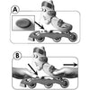 RAGAZZE 2 in 1 Pattini inline tre ruote Misura 27-30 CONTROLLO PATTINI