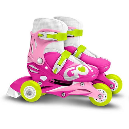 RAGAZZE 2 in 1 Pattini inline tre ruote Misura 27-30 CONTROLLO PATTINI
