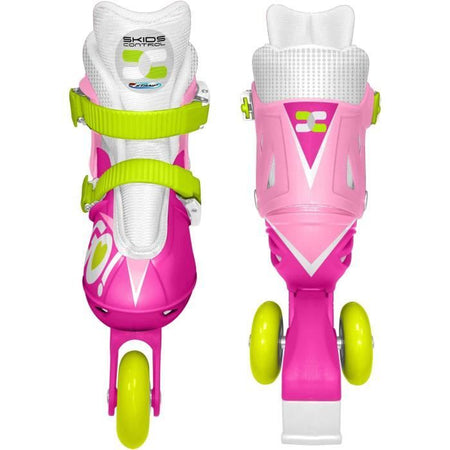 RAGAZZE 2 in 1 Pattini inline tre ruote Misura 27-30 CONTROLLO PATTINI