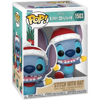 Figurina - FUNKO - Stitch con cappello - 9 cm - Multicolore - Per bambini dai 3 anni