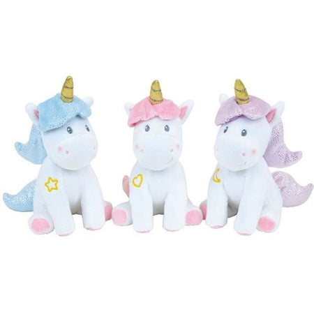 Set Stoviglie Unicorno per Bambini - FUN HOUSE - 006319 - 2 Piatti, 2 Set Posate e 1 Morbido Peluche