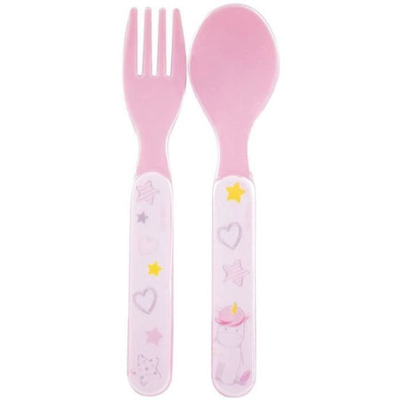 Set Stoviglie Unicorno per Bambini - FUN HOUSE - 006319 - 2 Piatti, 2 Set Posate e 1 Morbido Peluche