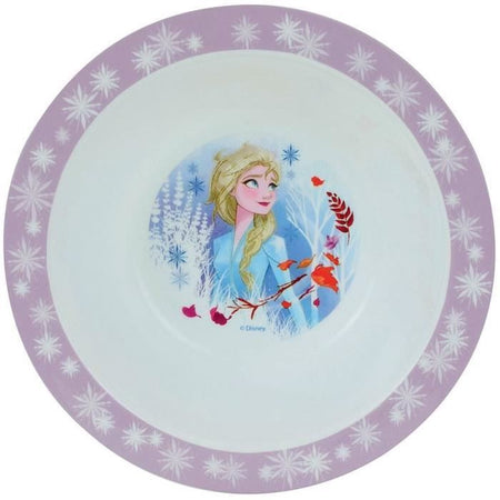 Set stoviglie Disney Frozen - FUN HOUSE - 006379 - Piatto fondo, piatto piano, tazza, bottiglia e bicchiere con cannuccia