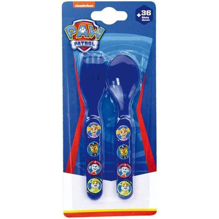 Set di piatti - FUN HOUSE - PAW PATROL - Vetro, 2 piatti fondi 16 cm, posate, borraccia, bicchiere e tazza