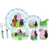Set da tavola - FUN HOUSE - BARBAPAP - Bicchiere, piatto 22 cm e 16 cm, posate, borraccia e snack box