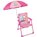 FUN HOUSE PAT'PATROUILLE Stella Everest Sedia da campeggio pieghevole - H.38.5 x L.38.5 x P.37.5 cm - Con ombrellone  65 cm