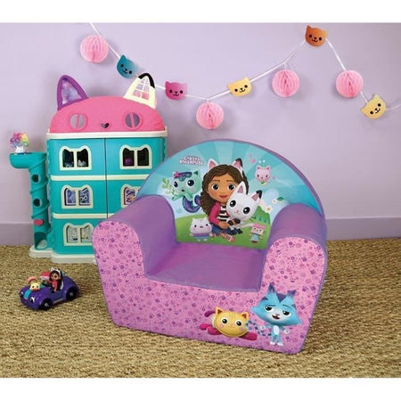 Poltrona club per bambini GABBY AND THE MAGIC HOUSE - Fun House - L.52 x P.33 x H.42 cm - origine Francia