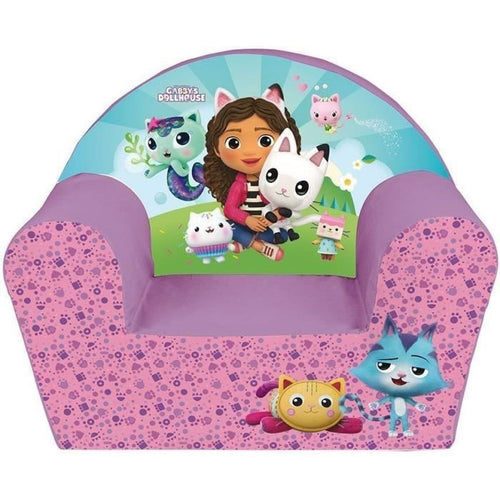 Poltrona club per bambini GABBY AND THE MAGIC HOUSE - Fun House - L.52 x P.33 x H.42 cm - origine Francia
