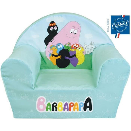 Poltrona per bambini - BARBAPAPA - FUN HOUSE - Made in France - 52 x 33 x 42 cm