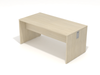 Scrivania da ufficio con gamba pannellata in legno cm. 80/120/140/160/180/200 x80x75h