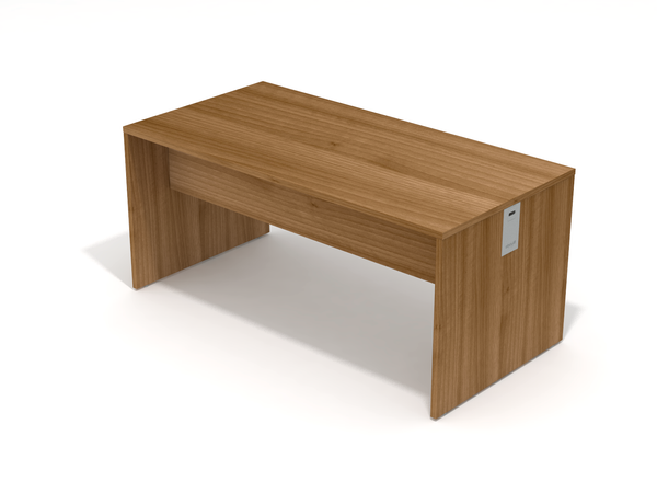 Scrivania da ufficio con gamba pannellata in legno cm. 80/120/140/160/180/200 x80x75h