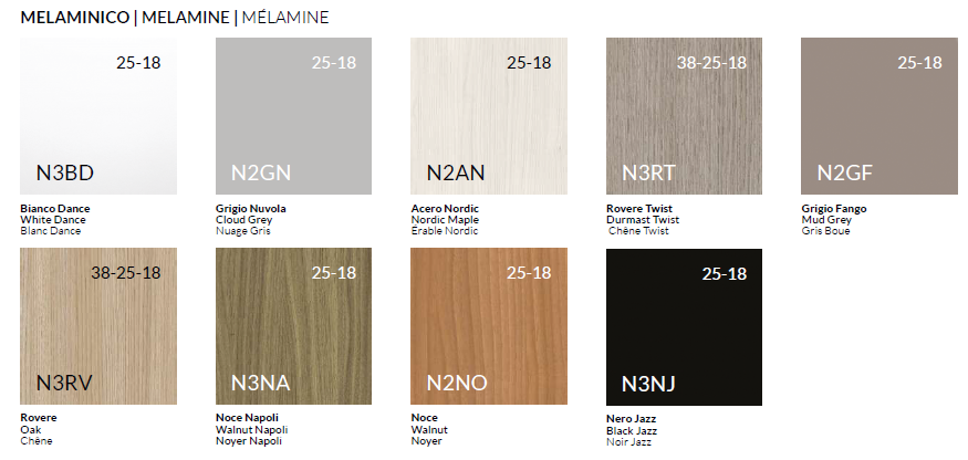 Scrivania da ufficio con gamba pannellata in legno cm. 80/120/140/160/180/200 x80x75h