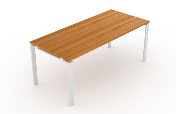 Scrivania da ufficio operativo con struttura in metallo cm. 80/140/160/180x80x75H