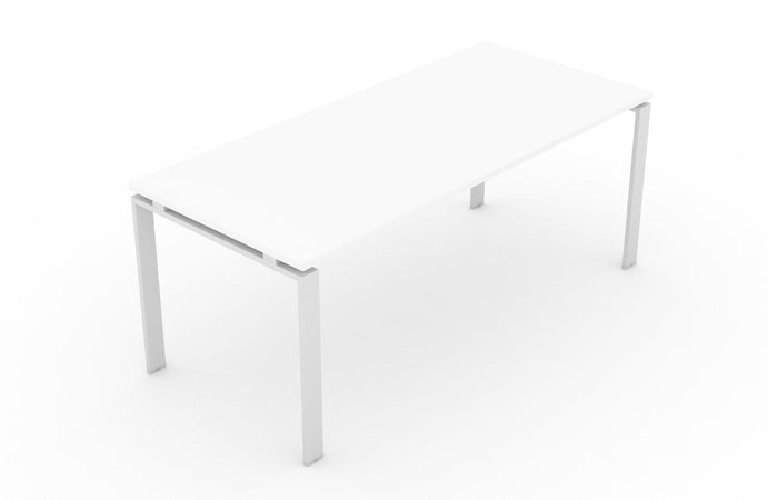 Scrivania da ufficio operativo con struttura in metallo cm. 80/140/160/180x80x75H