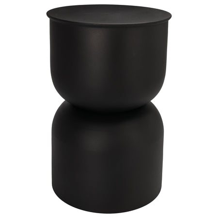 Tavolino d'appoggio forma cilindrica per decorazioni natalizie h 46 cm