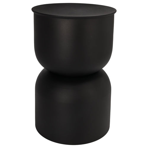 Tavolino d'appoggio forma cilindrica per decorazioni natalizie h 46 cm