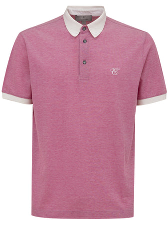 CANALI Polo Canali rosa manica corta da uomo